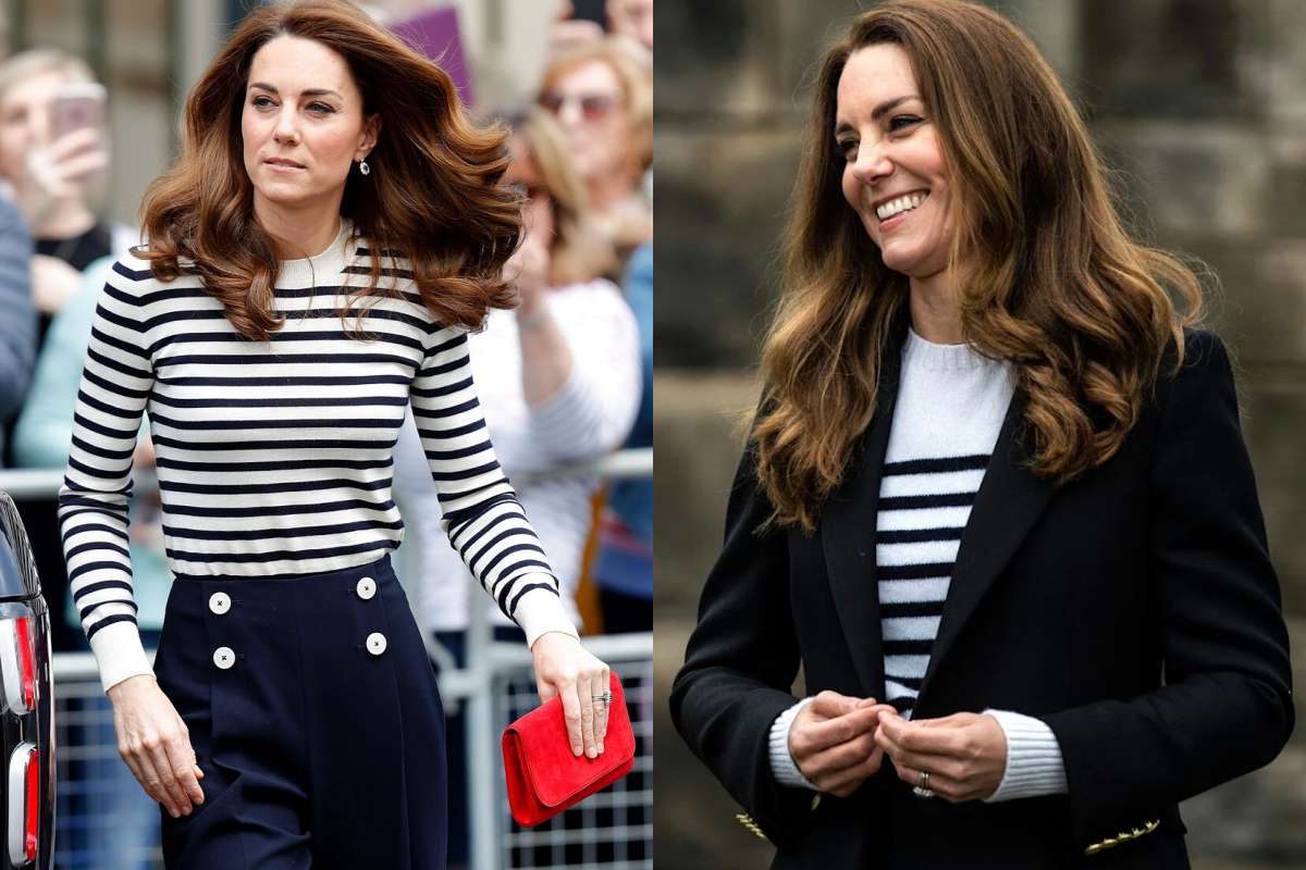 Kate Middleton striped top